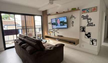 Apartamento à venda na praia da Enseada com 2 dormitórios,sala 2 ambientes,cozinha e varanda gourmet