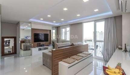 Apartamento com 2 dormitórios, sendo 1 suíte, semimobiliado, e 1 vaga de garagem no bairro Jardim Itú-Sabará