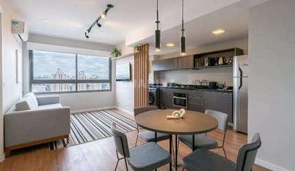 Apartamento mobiliado com 1 dormitório, e 1 vaga de garagem no bairro Santana