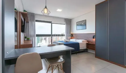 Apartamento estilo Stúdio , no bairro Petrópolis, com 1 vaga de garagem, andar alto!