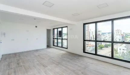 Conjunto comercial no bairro Menino Deus. 