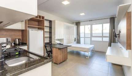 Studio mobiliado, Garden, com 1 vaga de garagem no bairro Jardim Botânico