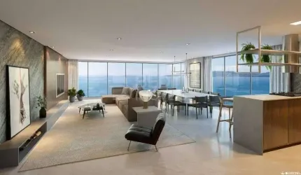 Apartamento diferenciado 04 suítes frente mar a venda Itapema