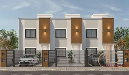 LANÇAMENTO - Sobrados com 81m² no bairro Rio Pequeno, ótima localização.