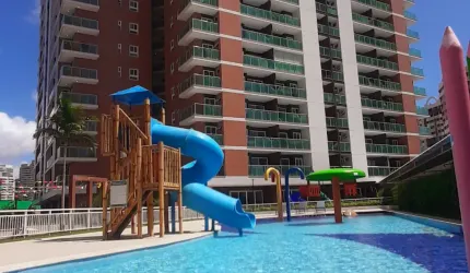 Apartamento Nascente, Novo, próximo ao Shopping Rio Mar, c/ Sala, Varanda, 03 quartos (02 suites), Cozinha, Piso no Porcelanato,  02 Vagas, Condominio c/ Portaria 24 horas e Lazer Completo.