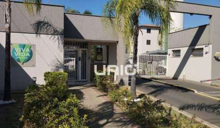Apartamento no Edifício  Viva a Vida Jequitibas - Piracicaba/SP com 2 dormitorios e 46m²