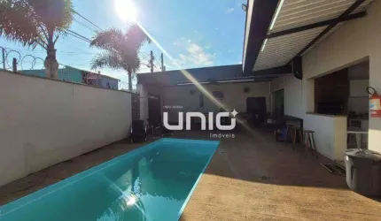 Sobrado estilo Edícula no Bairro Jardim Alvorada - Piracicaba/SP com 2 dormitórios e piscina
