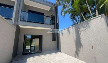 Sobrado com excelente acabamento - 2 suítes - Próximo ao mar -A partir R$520.000