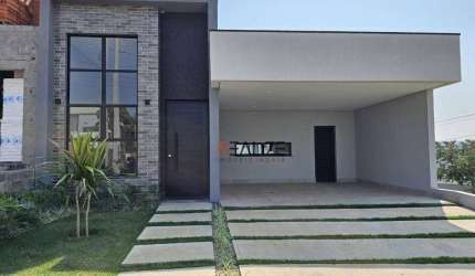Casa com  escritório e 3 suítes à venda, 195 m² por R$ 1.490.000 - Condomínio Piemonte - Indaiatuba/SP