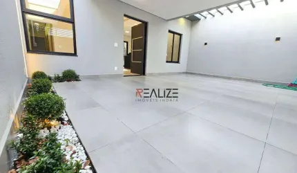 Linda e moderna casa com 3 dormitórios à venda, 110m² por R$ 740.000 - Jardim Residencial Veneza - Indaiatuba/SP