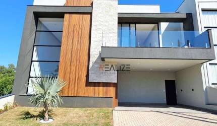 Sobrado moderno com suítes à venda, 299 m² por R$ 2.490.000 - Condomínio Alto Padrão - Indaiatuba/SP