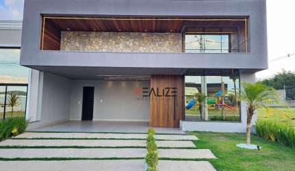Casa moderna com 3 suítes e escritório à venda, por R$ 1.800.000 - Condomínio Fechado em Indaiatuba/SP