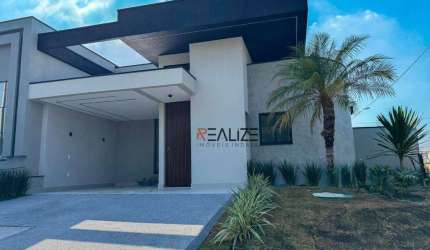 Casa com 3 suítes e escritório à venda, 161 m² por R$ 1.550.000 - Condomínio Park Gran Reserve - Indaiatuba/SP