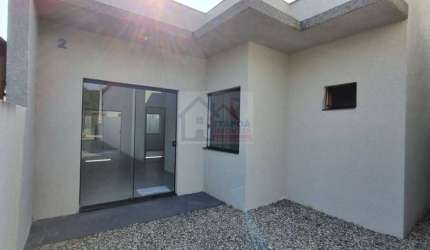 Casa geminada c/ 1 suite + 1 quarto, churrasqueira, Baln. São José em Itapoá SC.