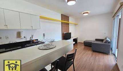 Apartamento com 1 dormitório para alugar, 56 m² por R$ 6.884/mês - Paraíso - São Paulo/SP