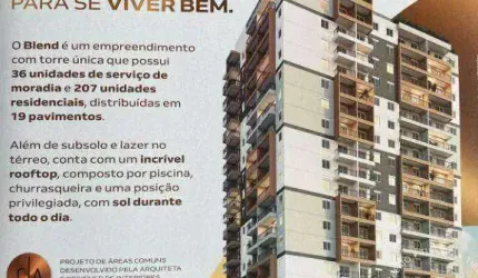 Apartamento  em construção com 1 dormitório à venda, 30 m² por R$ 340.000