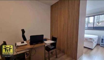 Studio  mobiliado com 1 dormitório à venda, 27 m² por R$ 360.000 - Ipiranga - São Paulo/SP