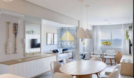 Apartamento mobiliado frente mar com anexo de studio à venda no Ed. Gisele na Barra Sul em Balneário Camboriú