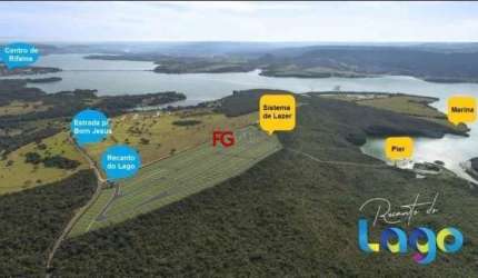 Terreno em condomínio fechado à venda no Condomínio Portal do Lago, Rifaina  por R$ 432.000