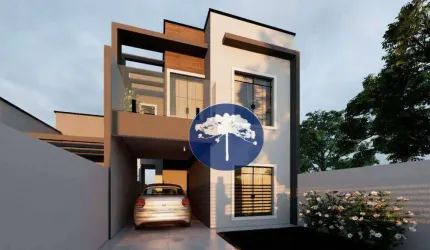 Sobrado 3 dormitórios sendo 1 Suíte, 119 m² - R$ 680.000 - Passaúna - Araucária/PR