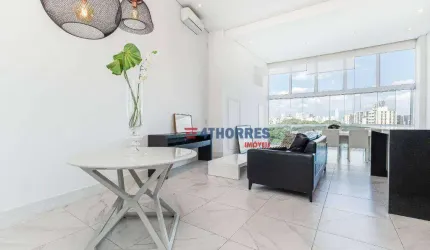 Apartamento com 1 dormitório para alugar, 85 m² por R$ 12.454,92/mês - Brooklin Paulista - São Paulo/SP