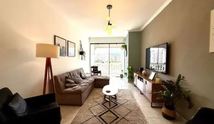 Apartamento espaçoso e bem iluminado no Campo Grande – 115m² | 3 Dorms | Suíte | Vaga | Dependência completa