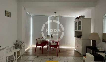Apartamento Mobiliado com 02 dormitórios à venda no Gonzaga em Santos/SP com vista ao Mar.