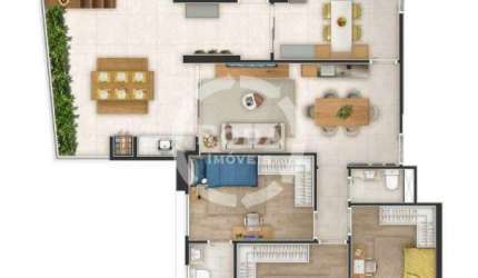 Apartamento à venda, 3 quartos, 3 suítes, 3 vagas, José Menino - Santos/SP
