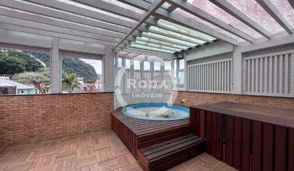 Casa sobreposta alta à venda, 3 quartos, 1 suíte, 2 vagas, Vila Belmiro - Santos/SP