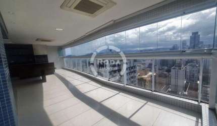 Apartamento de alto padrão com vista mar a venda em Santos, localizado no bairro da Aparecida!