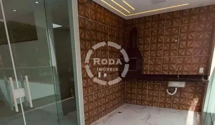 Casa Sobreposta Alta Nova 3 quartos sendo 1 suíte e 2 vagas no Embaré/Santos Nova