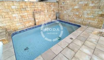 Cobertura duplex com Piscina à venda, 3 quartos, 2 suítes, 2 vagas, Gonzaga - Santos/SP