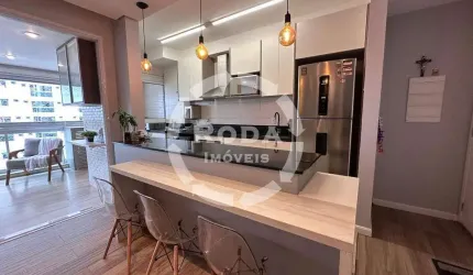 Excelente Imóvel de 2 Dormitórios - Alto Padrão com 77 m² (PORTEIRA FECHADA) - Bairro Ponta da Praia em Santos-SP