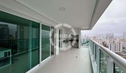 Apartamento a venda, 3 suítes - andar alto - alto padrão - Ponta da Praia - Santos