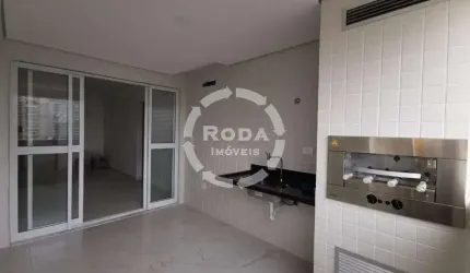 Apartamento com lazer completo para locação em Santos, no Boqueirão