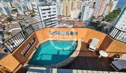 Cobertura Duplex próximo da praia a venda em Santos, localizado no bairro da Aparecida.