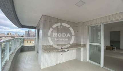 Descubra a elegância à beira-mar 2 suítes, varanda gourmet e terraço estendido no Boqueirão, Santos