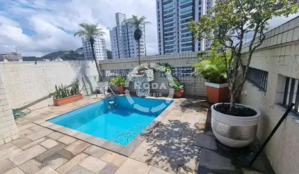 Cobertura Duplex à venda, 3 quartos, 1 suíte, 4 vagas, Pompéia - Santos/SP