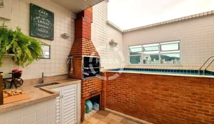 Cobertura Duplex 3 Dormitórios com Piscina e Churrasqueira à Venda no Marapé - 208m²