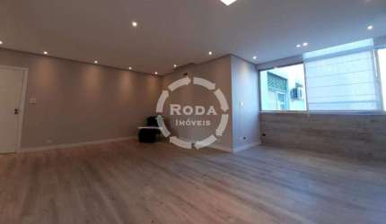 Apartamento com 200m² - todo reformado no José Menino, com 2 dormitórios e sala enorme.