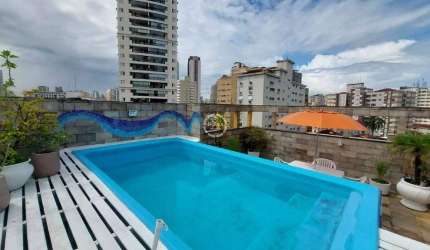 Cobertura com 3 dormitórios à venda, 270 m² - José Menino - Santos/SP