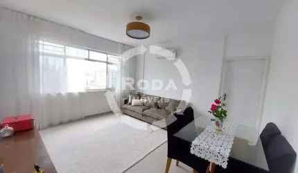 Apartamento com 2 Dormitórios mais Dependência Completa , vaga demarcada a venda no bairro Campo Grande - Santos