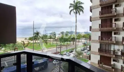 Apartamento alto padrão com 3 suítes vista mar 2 vagas demarcadas à venda na Pompéia - Santos