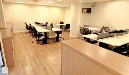 Conjunto Comercial Mobiliado de 81 m² para Locação no Centro de Santos – Em Frente à Alfândega