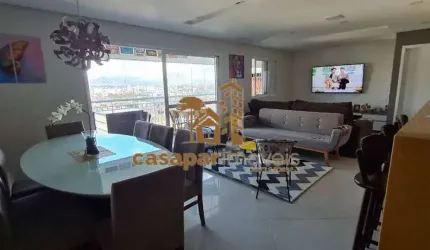 Apartamento À Venda com 125m², 3 Quartos e 3 Vagas, Lazer e Sacada Gourmet