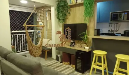 Apartamento à Venda com 65m² e 2 Quartos, Lazer e Sacada Gourmet