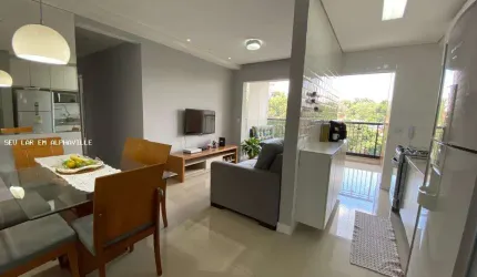 Apartamento para Venda em Barueri, JARDIM TUPANCI, 2 dormitórios, 1 suíte, 3 banheiros, 1 vaga