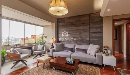 Elegance Imóveis vende apartamento amplo com 92 m2 privativos, 2 dormitórios, suíte e 2 vagas box garagem. Chácara das Pedras Porto Alegre.