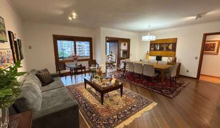 Apartamento para comprar em andar alto com 155 m2, semi-mobiliado, 3 dormitórios suíte 3 vagas/box garagem. Bela Vista Porto Alegre. Elegance Imóveis