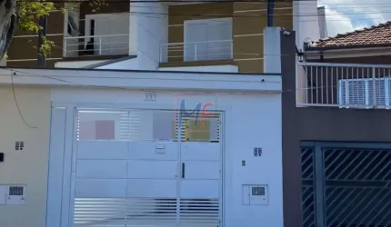 REF 16.625 - Excelente sobrado na Vila Guarani, 115 m² a.u., 2 dormitórios (2 suítes), sala, cozinha, lavabo, área de serviço e 2 vagas.